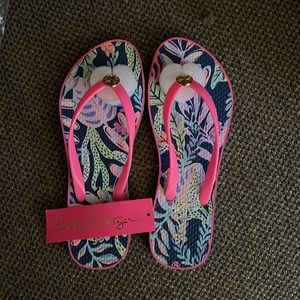Lily Pulitzer flip flops
